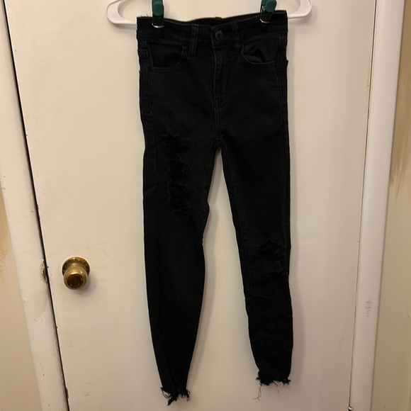 American Eagle Outfitters Denim - American Eagle Women’s Jeans Black/Distressed Size 00 Short